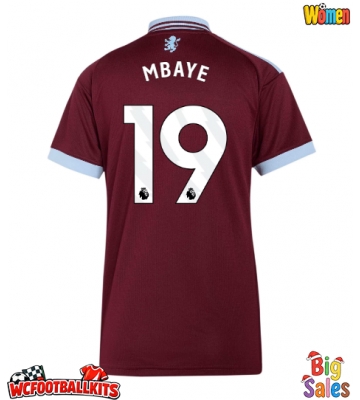 Aston Villa Ibrahim Mbaye #19 Replica Home Stadium Shirt for Women 2026-27 Short Sleeve